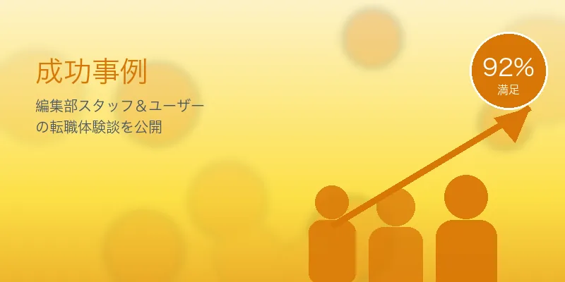 20代向け転職エージェントTOP10｜第二新卒・未経験OKで年収UP の成功事例イメージ