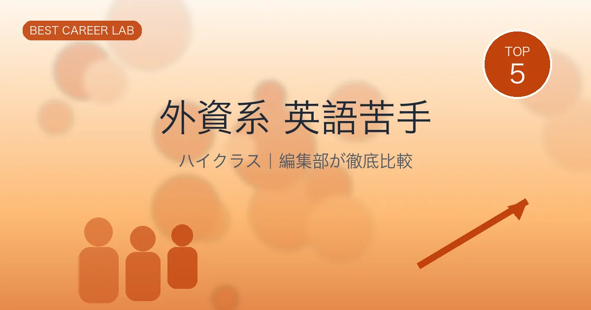 外資系へ英語苦手でも転職｜TOEIC600未満から内定獲得した方法 のヒーロー画像